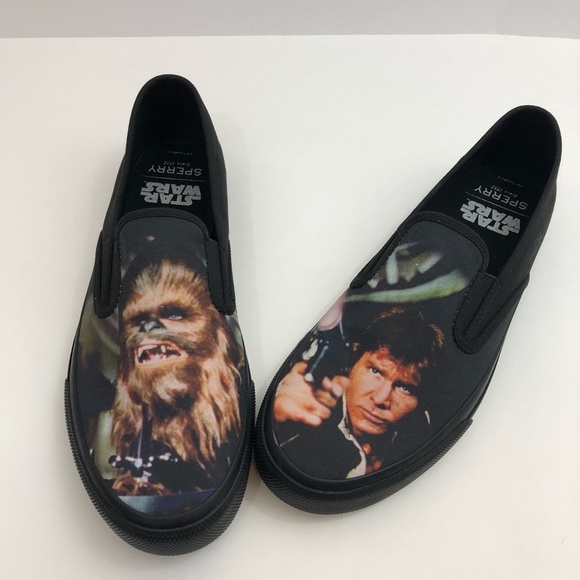 Sperry Star Wars NWOT Chewbacca Hans Solo Sneakers - Picture 2 of 8